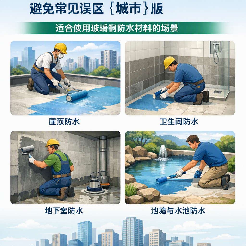 玻璃钢防水材料施工注意事项,避免常见误区 广安 版
