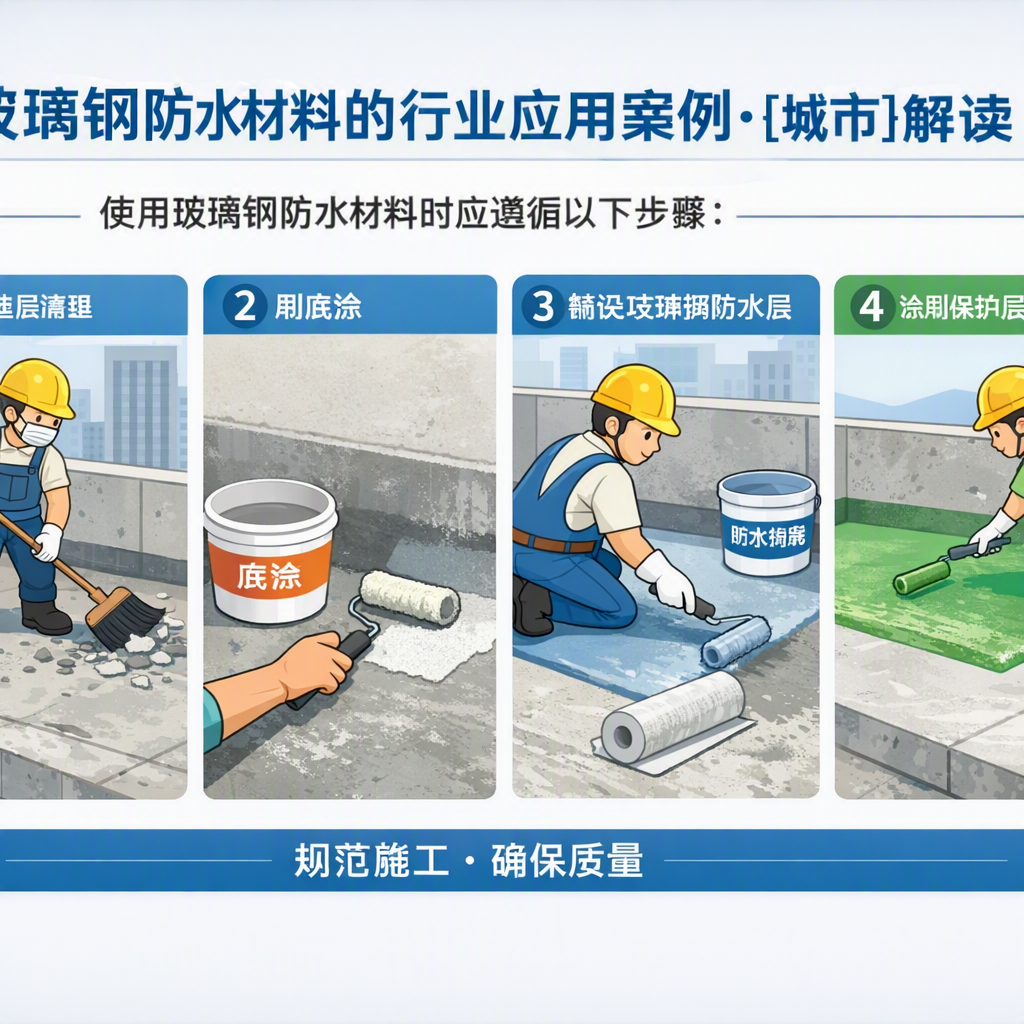 玻璃钢防水材料的行业应用案例，广安解读