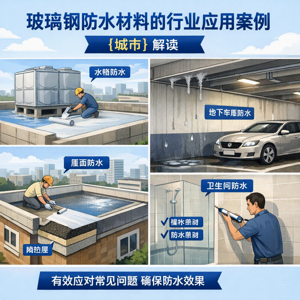 玻璃钢防水材料的行业应用案例，广安解读